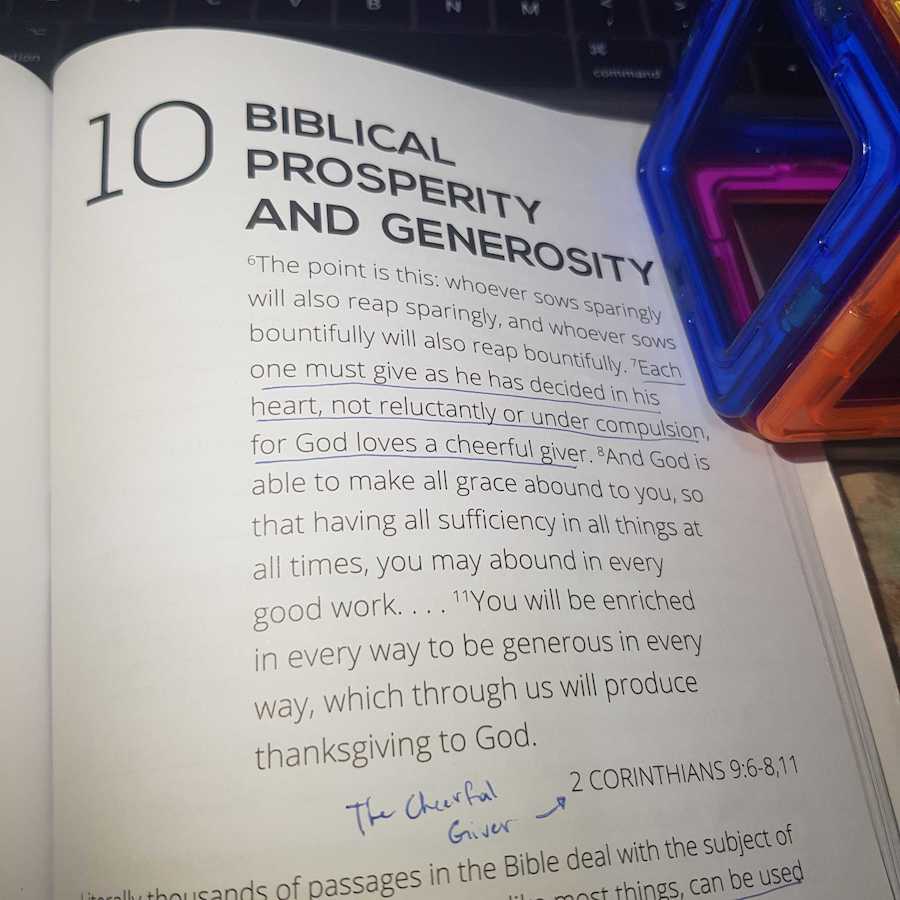 #PurpleBook Day 10: Biblical Prosperity and Generosity - Bible Verses