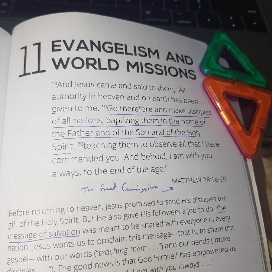 #PurpleBook Day 11: Evangelism and World Missions - Bible Verses
